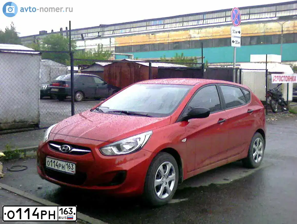 Фото автомобиля HYUNDAI SOLARIS, 2011 — госномер М671ХР763. Цвет: КРАСНЫЙ ГРАНАТ
