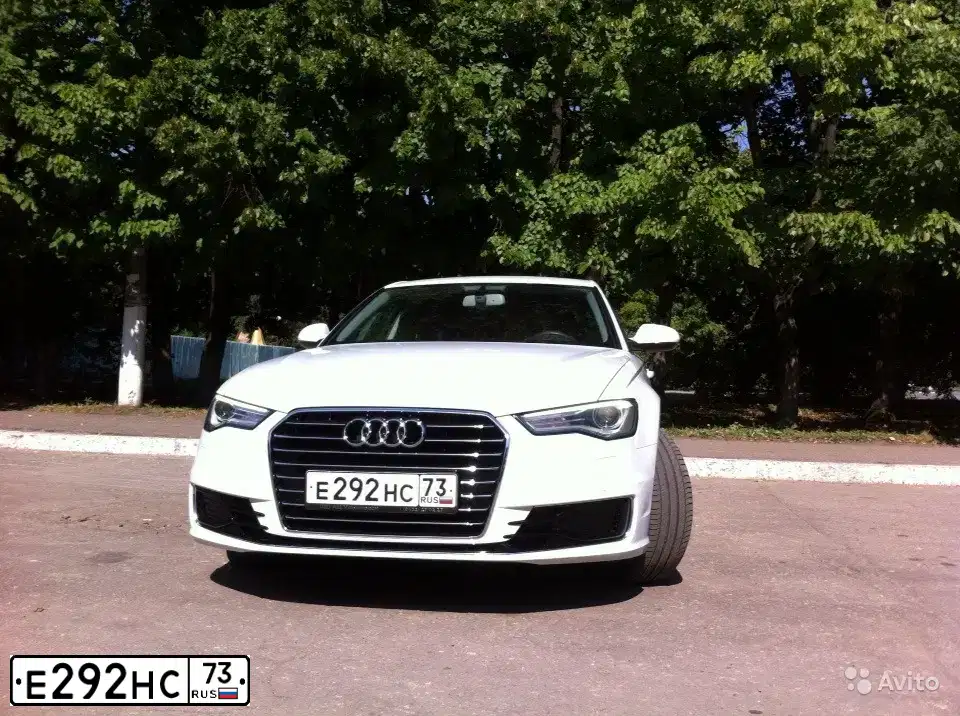 Фото автомобиля AUDI A6, 2015 — госномер А866ВХ716. Цвет: Белый