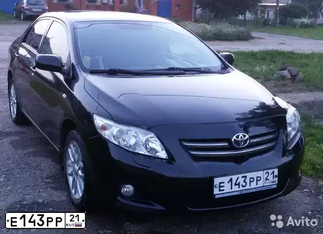 Фото автомобиля TOYOTA COROLLA, 2008 — госномер В696ТС797. Цвет: ЧЕРНЫЙ