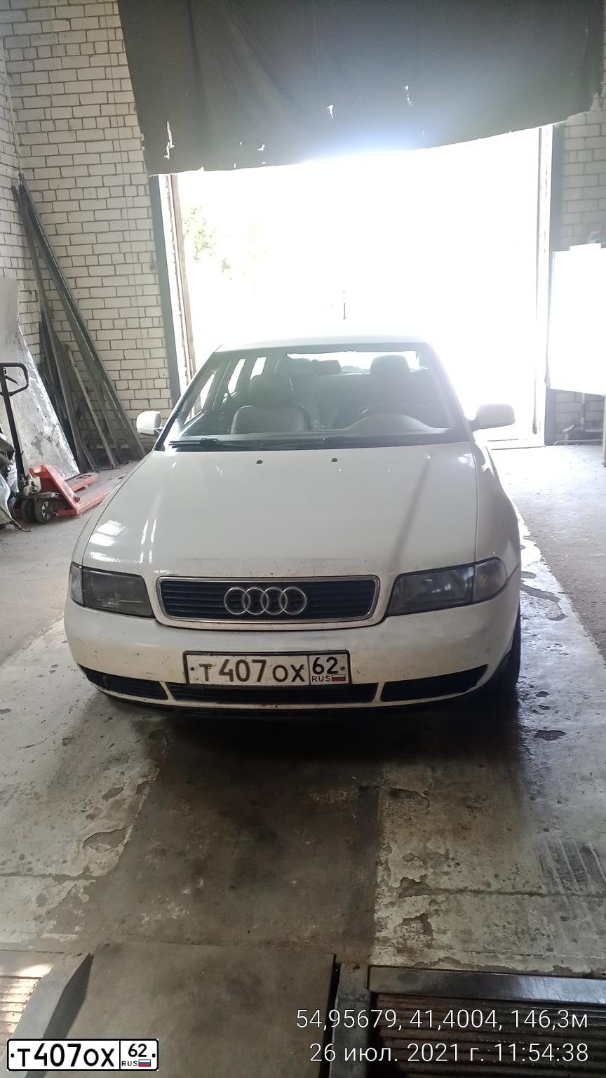 Фото автомобиля АУДИ A4 AVANT 1.9 TDI, 1997 — госномер К008ТА790. Цвет: Белый