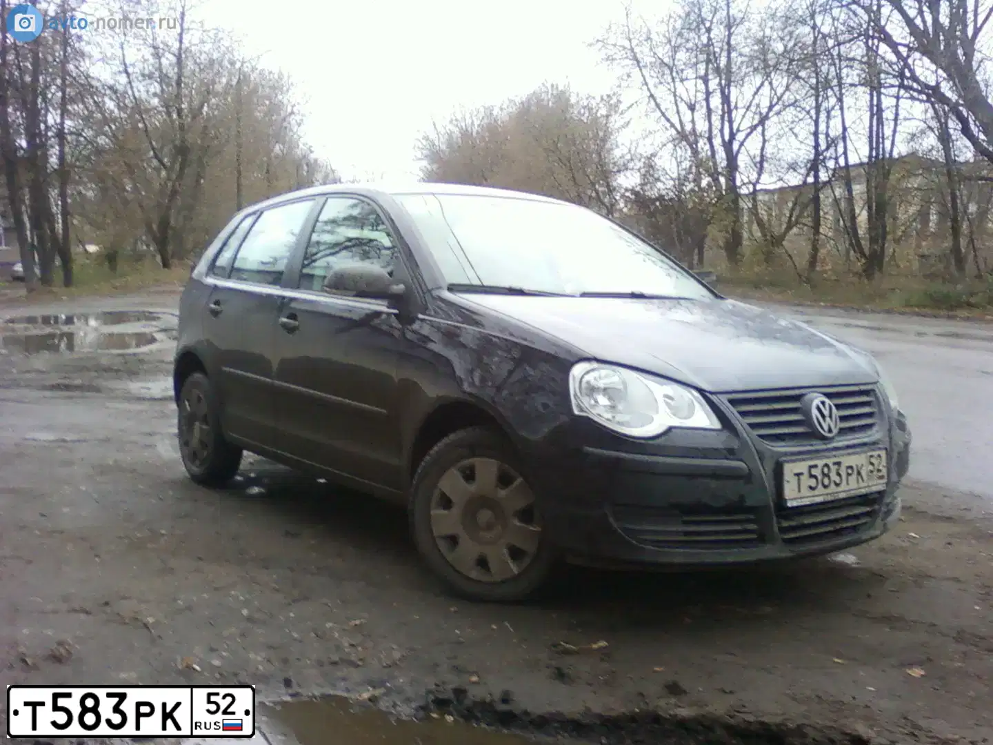 Фото автомобиля VOLKSWAGEN POLO, 2007 — госномер Т583РК52