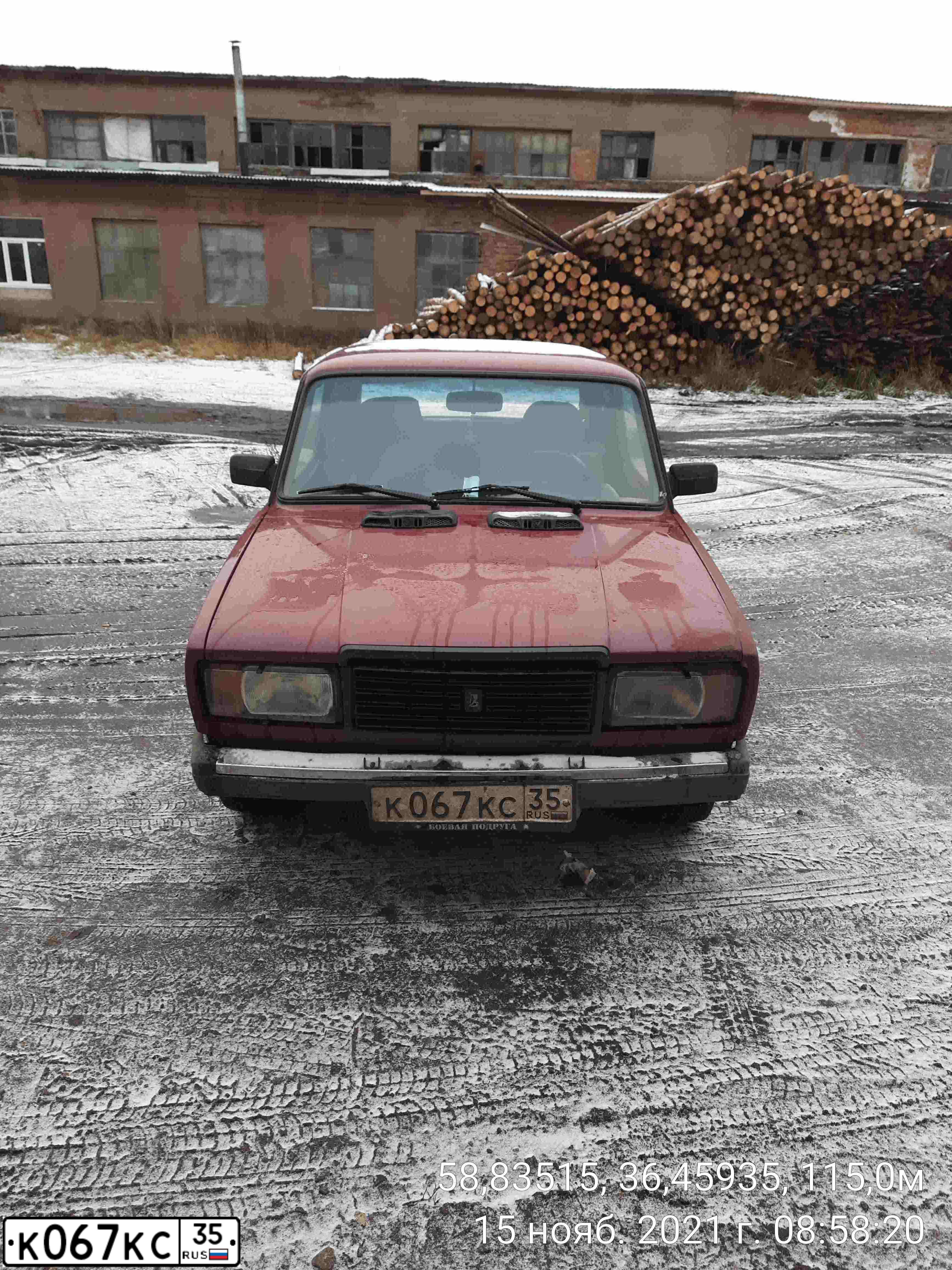 Фото автомобиля LADA 2107 LADA, 1991 — госномер К067КС35