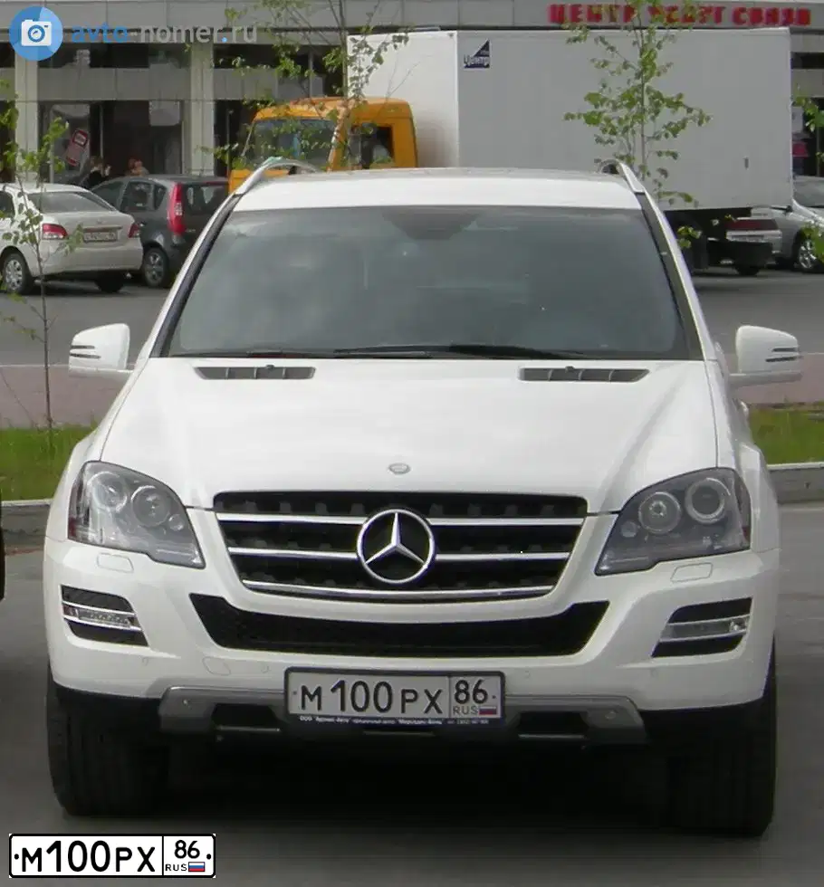 Фото автомобиля MERCEDES M-KLASSE, 2011 — госномер А880АР186. Цвет: БЕЛЫЙ