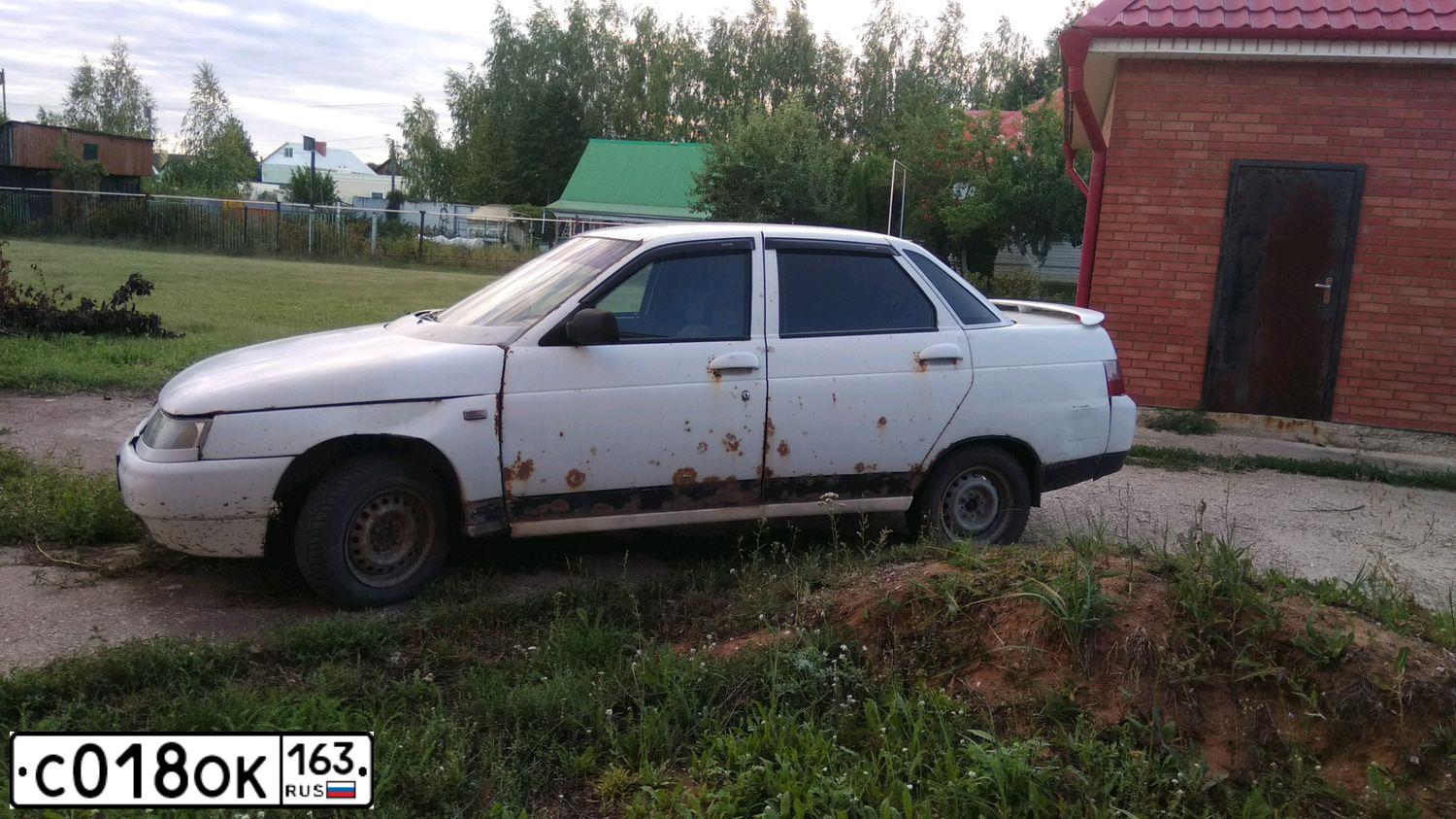 Фото автомобиля LADA 2110, 1998 — госномер С018ОК163. Цвет: ЯРКО-БЕЛЫЙ