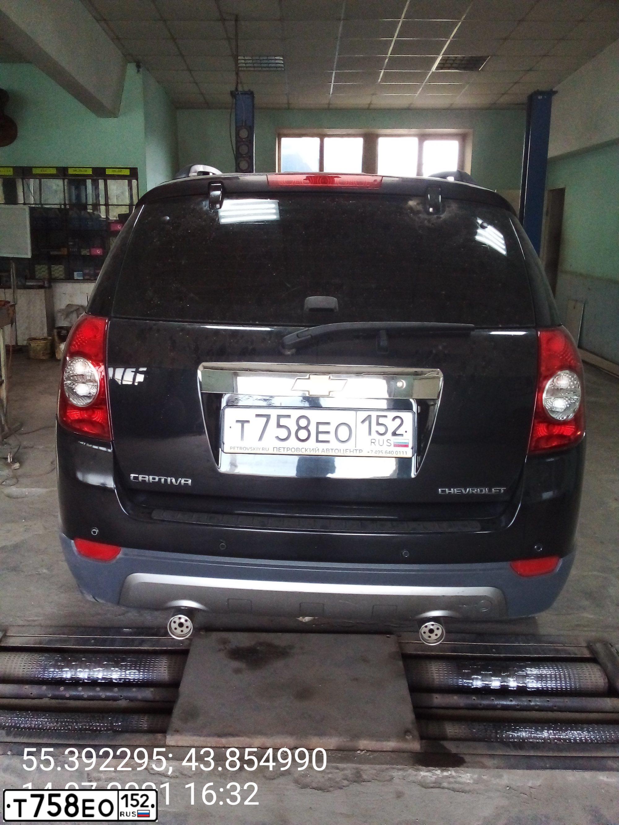 Фото автомобиля CHEVROLET CAPTIVA, 2009 — госномер Х746МК98. Цвет: ЧЕРНЫЙ