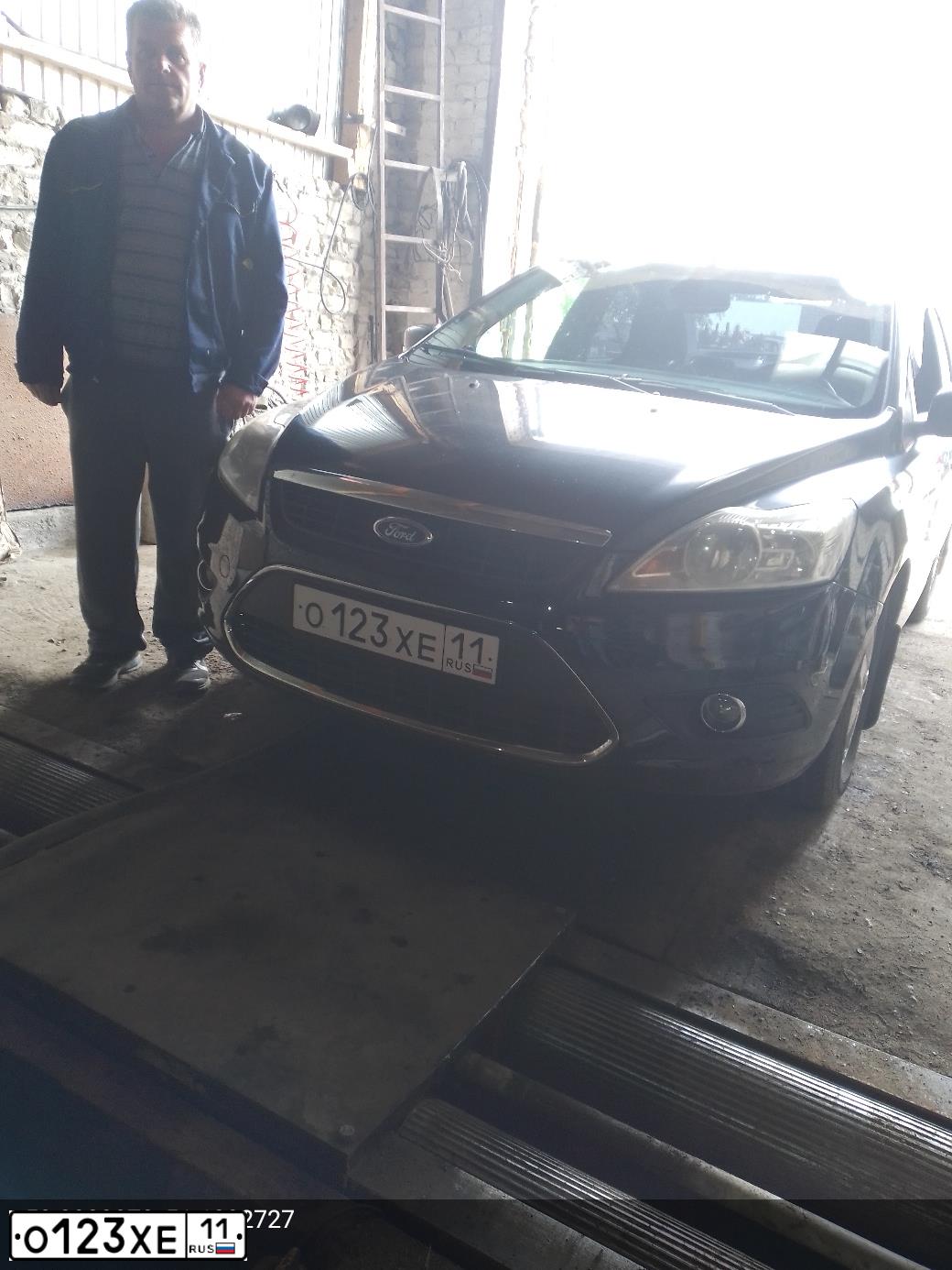 Фото автомобиля FORD FOCUS, 2008 — госномер М783АА11. Цвет: ЧЕРНЫЙ