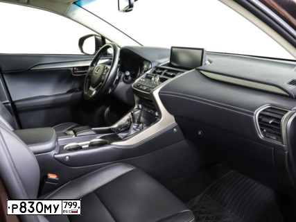Фото автомобиля LEXUS NX, 2018 — госномер Р830МУ799. Цвет: Коричневый