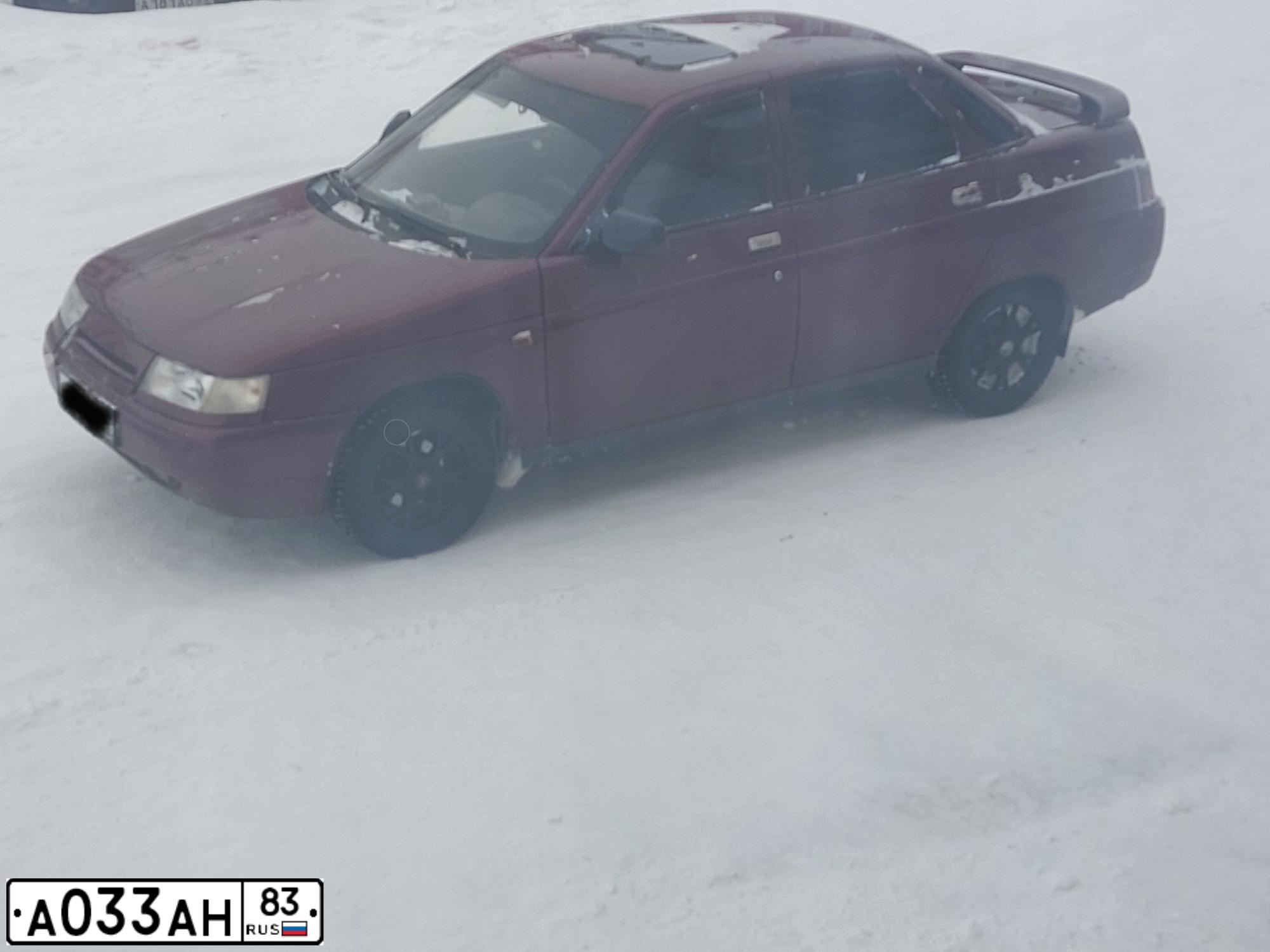 Фото автомобиля LADA 2110, 2004 — госномер А033АН83. Цвет: КРАСНЫЙ