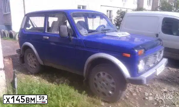 Фото автомобиля LADA 2121 NIVA, 2000 — госномер К122УР159. Цвет: ТЕМНО-ГОЛУБОЙ