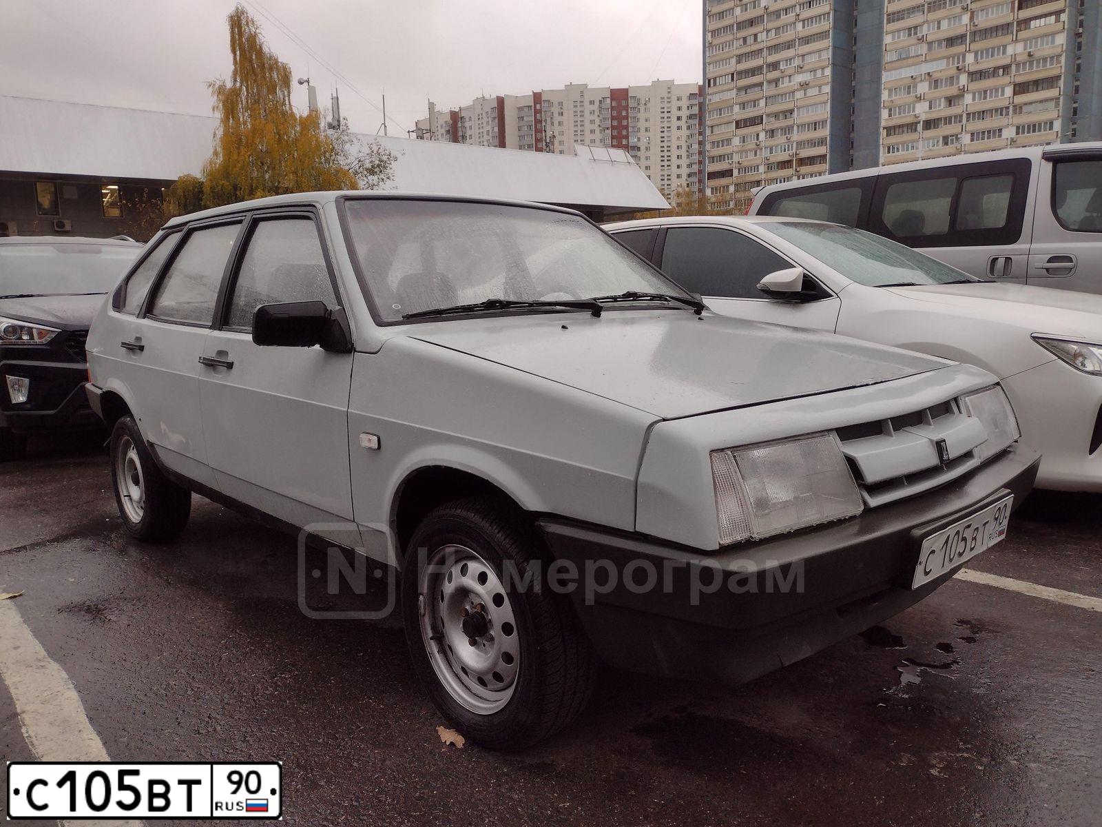 Фото автомобиля LADA 2109, 1990 — госномер С824СН797. Цвет: СЕРЫЙ СВЕТЛЫЙ