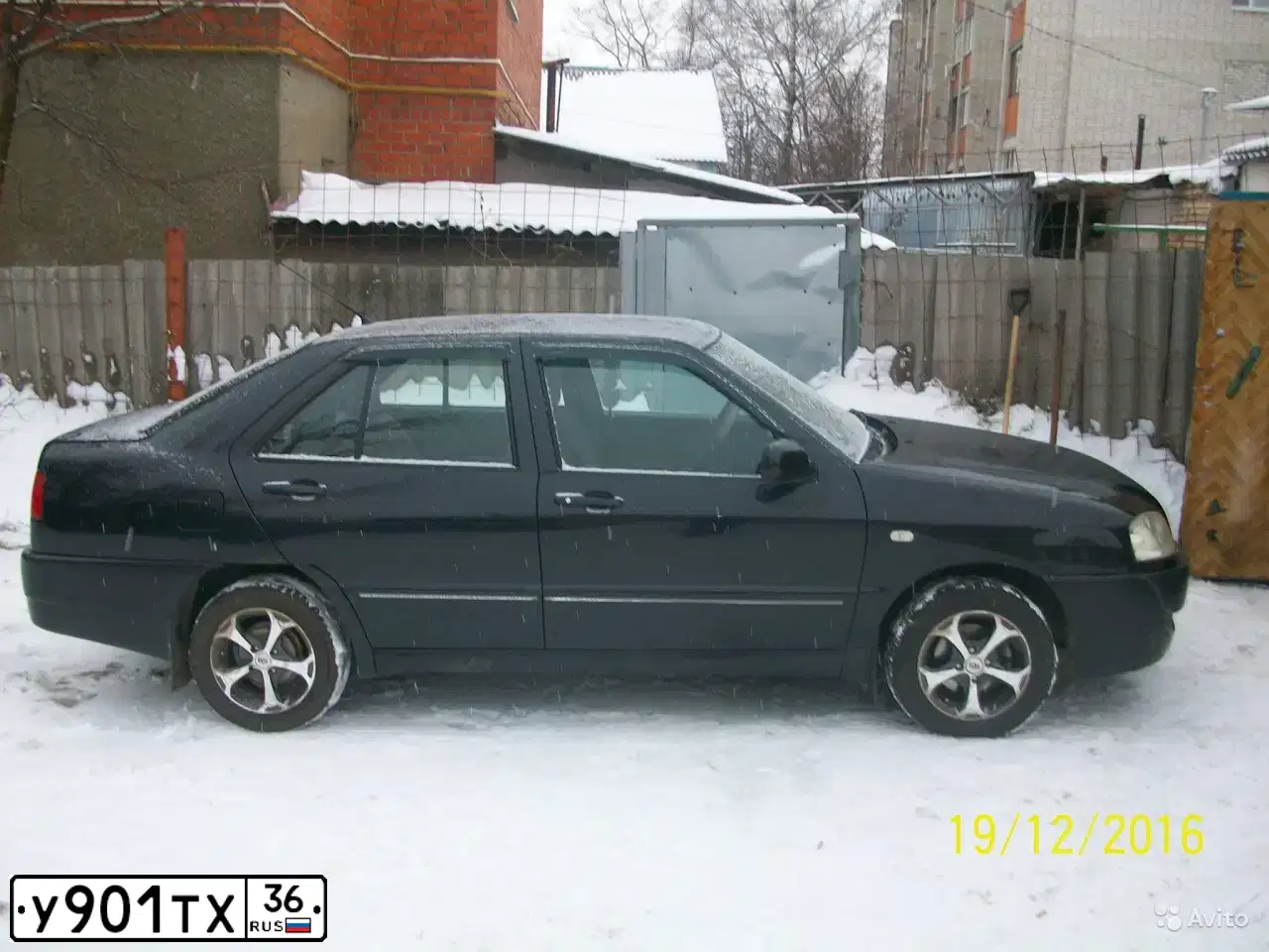 Фото автомобиля CHERY AMULET /FLAGCLOUD/, 2007 — госномер У901ТХ36. Цвет: ЧЕРНЫЙ