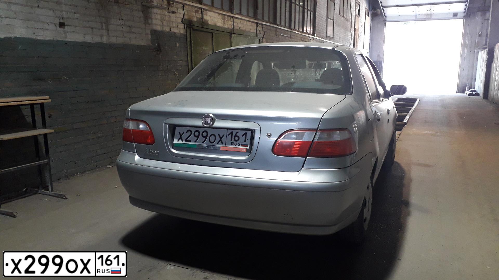 Фото автомобиля FIAT ALBEA, 2012 — госномер Х299ОХ161. Цвет: СЕРЫЙ СТАЛЬНОЙ