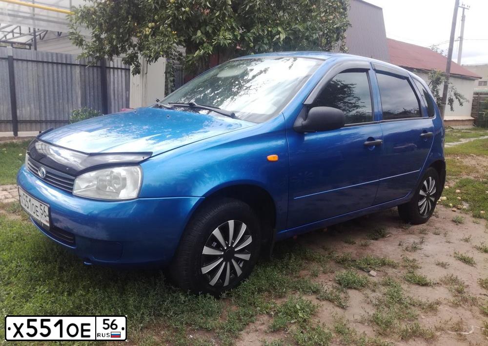 Фото автомобиля LADA 1119 KALINA, 2007 — госномер Р756РН56. Цвет: Ярко-синий