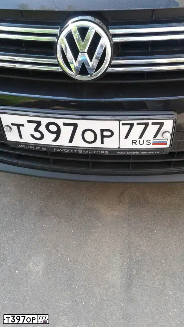 Фото автомобиля VOLKSWAGEN TIGUAN, 2012 — госномер Т397ОР777. Цвет: ЧЕРНЫЙ