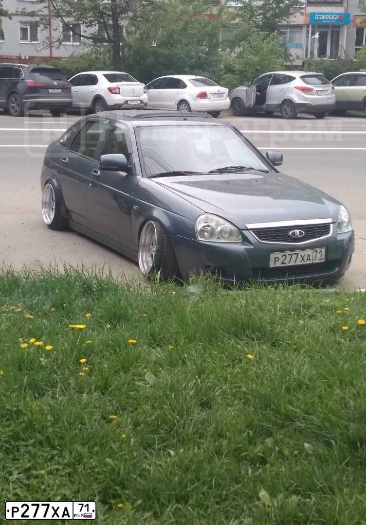 Фото автомобиля LADA 2172 PRIORA, 2015 — госномер Р277ХА71. Цвет: СЕРО-СИНИЙ
