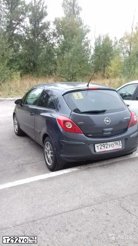 Фото автомобиля OPEL CORSA, 2007 — госномер К079РУ763. Цвет: ТЕМНО-СЕРЫЙ