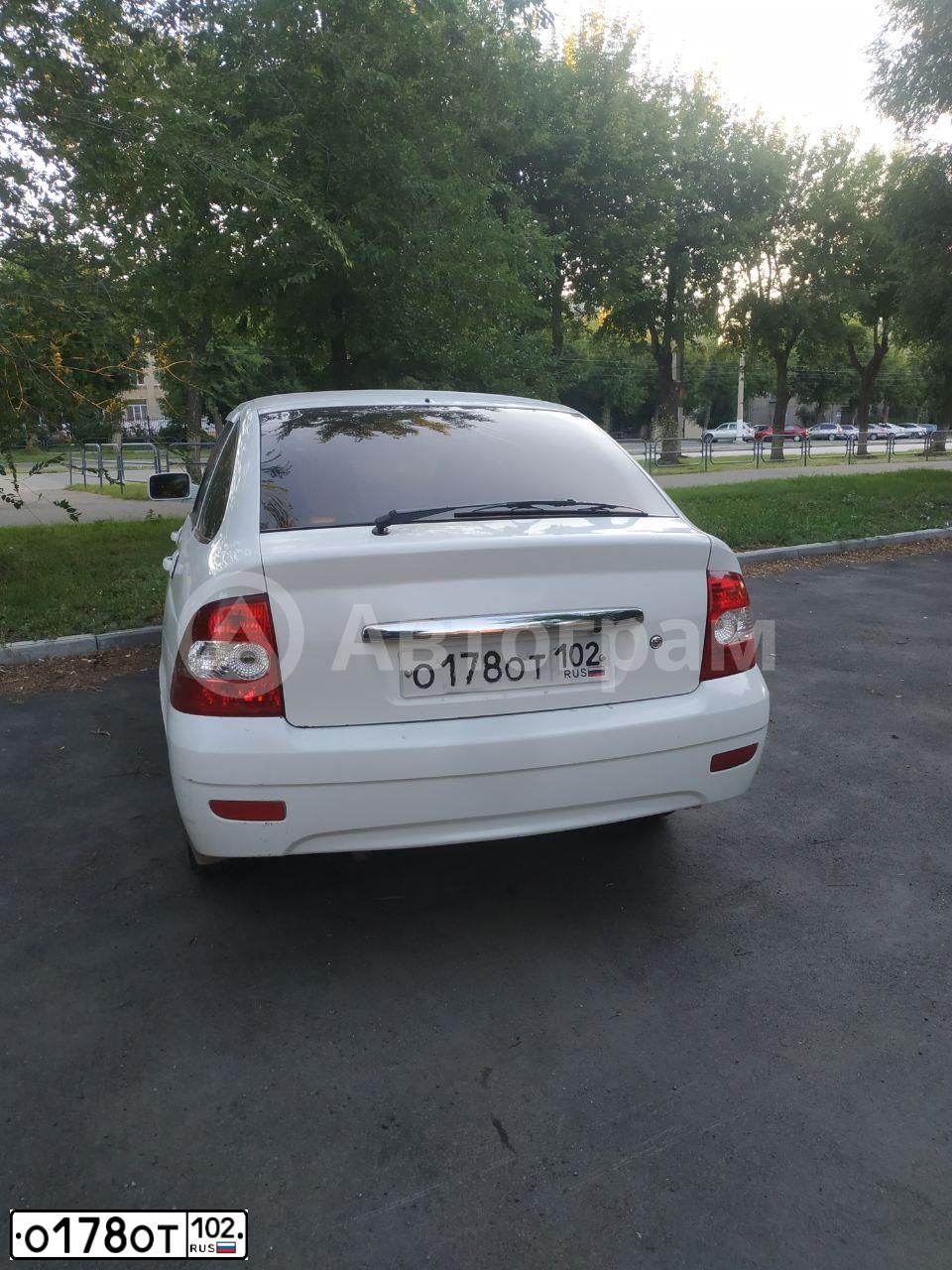 Фото автомобиля LADA 2190 GRANTA, 2013 — госномер О176ОТ102. Цвет: СИНИЙ