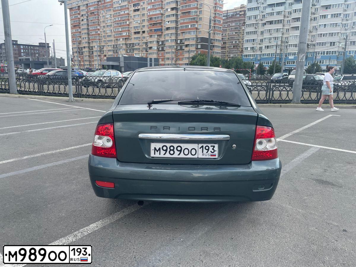 Фото автомобиля LADA 2172 PRIORA, 2008 — госномер М989ОО193. Цвет: СЕРО-СИНЕ-ЗЕЛЕНЫЙ