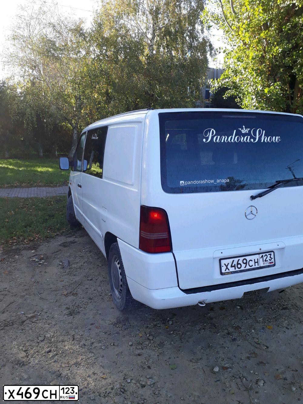 Фото автомобиля МЕРСЕДЕС-БЕНЦ 108CDI VITO, 2000 — госномер С683НК193. Цвет: Белый