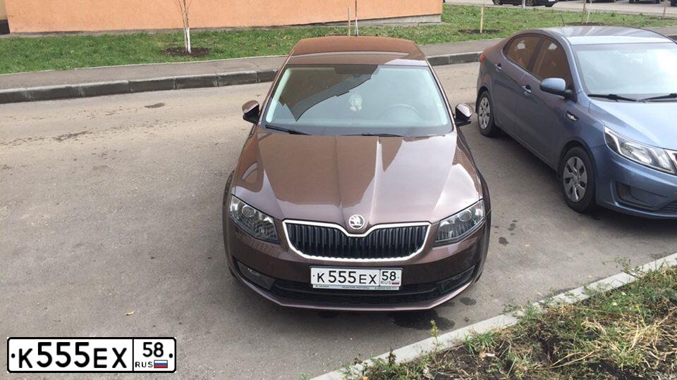 Фото автомобиля VOLKSWAGEN TIGUAN, 2016 — госномер К555ЕХ58. Цвет: Белый