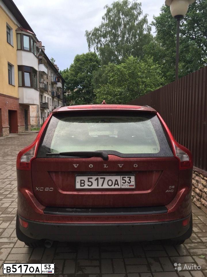 Фото автомобиля VOLVO XC60, 2008 — госномер В517ОА53. Цвет: Красный