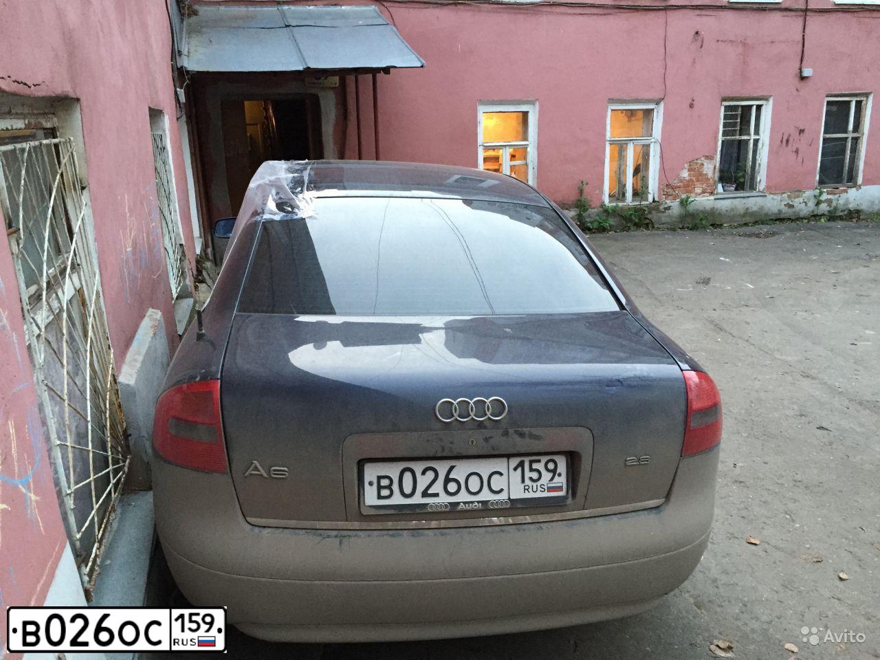 Фото автомобиля AUDI A6, 2000 — госномер В026ОС159. Цвет: СИНИЙ