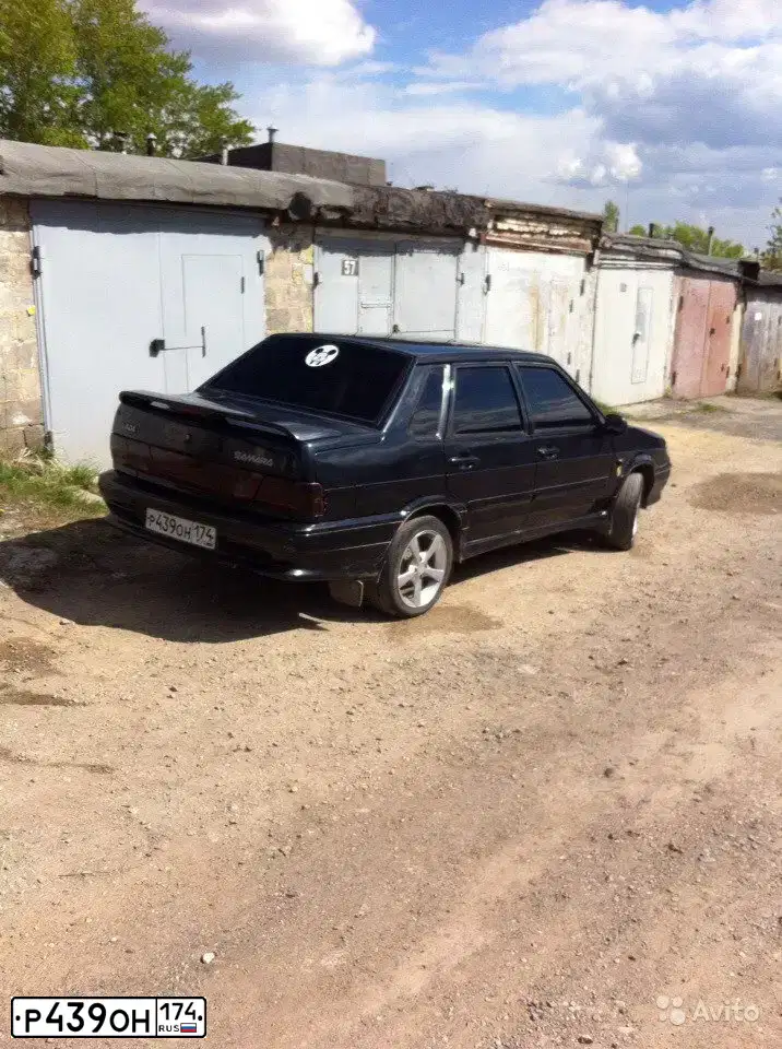 Фото автомобиля LADA 2115 SAMARA, 2006 — госномер Р439ОН174. Цвет: ЧЕРНЫЙ