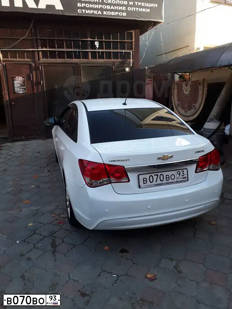 Фото автомобиля CHEVROLET CRUZE, 2013 — госномер В944КВ01. Цвет: Белый
