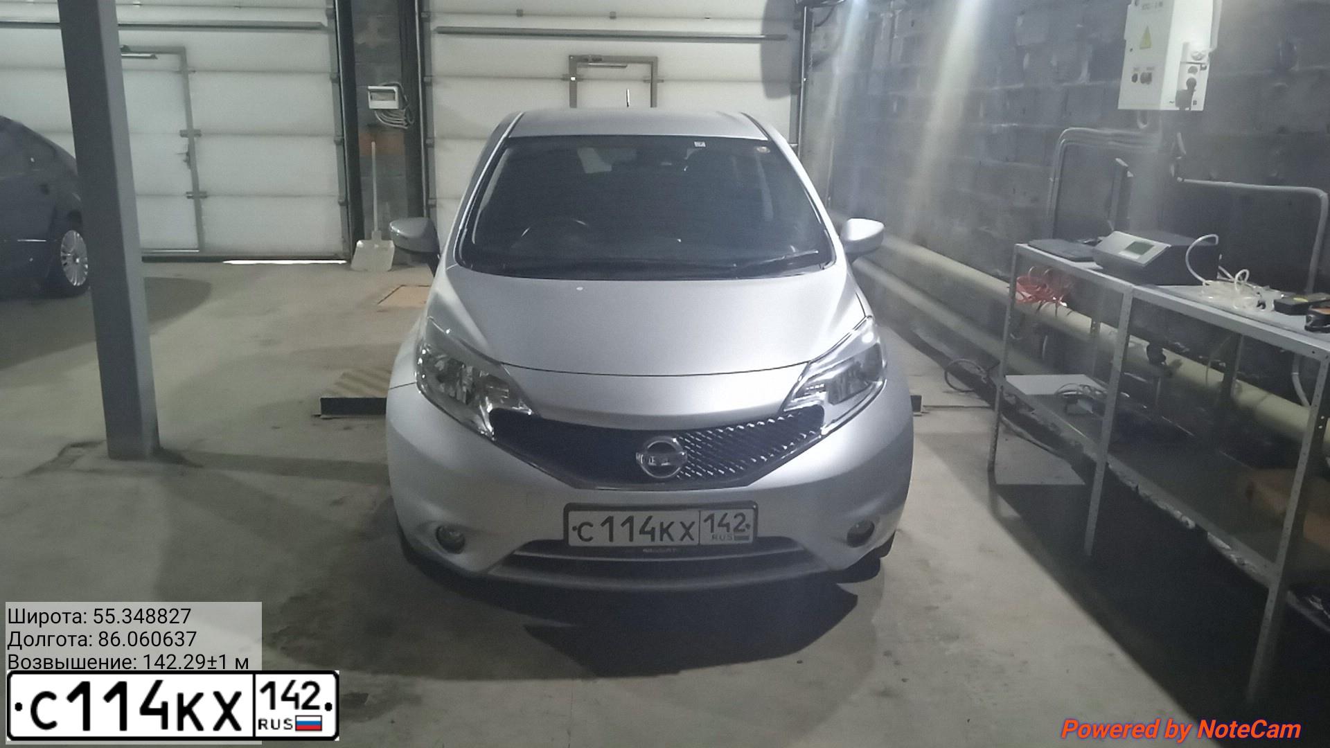 Фото автомобиля NISSAN NOTE, 2016 — госномер С114КХ142