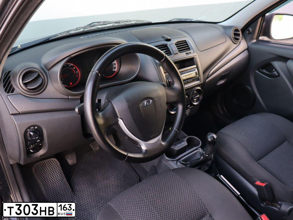 Фото автомобиля LADA KALINA, 2013 — госномер А593ОМ155. Цвет: СИНЕ-ЧЕРНЫЙ