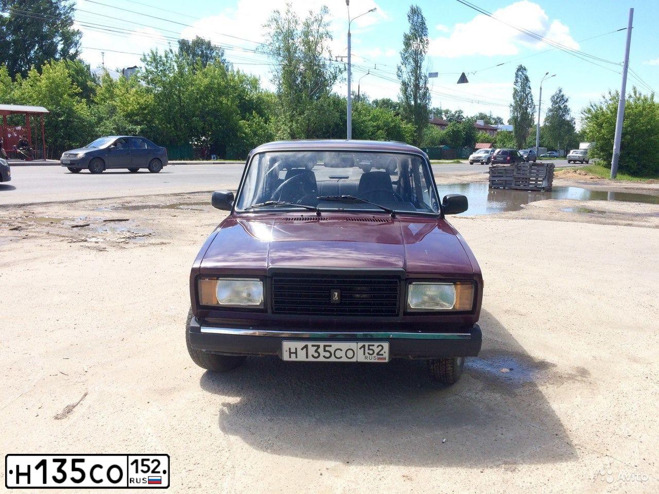 Фото автомобиля LADA 2107 LADA, 2008 — госномер Р152ВЕ152. Цвет: ТЕМНО-ВИШНЕВЫЙ