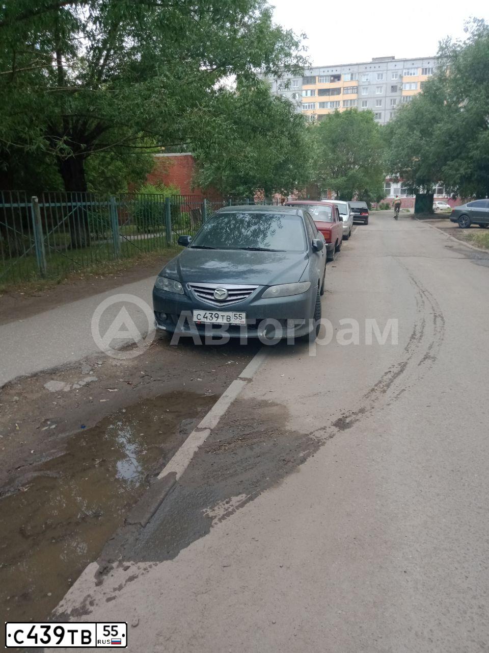 Фото автомобиля MAZDA 6, 2006 — госномер С439ТВ55. Цвет: ЗЕЛЕНЫЙ