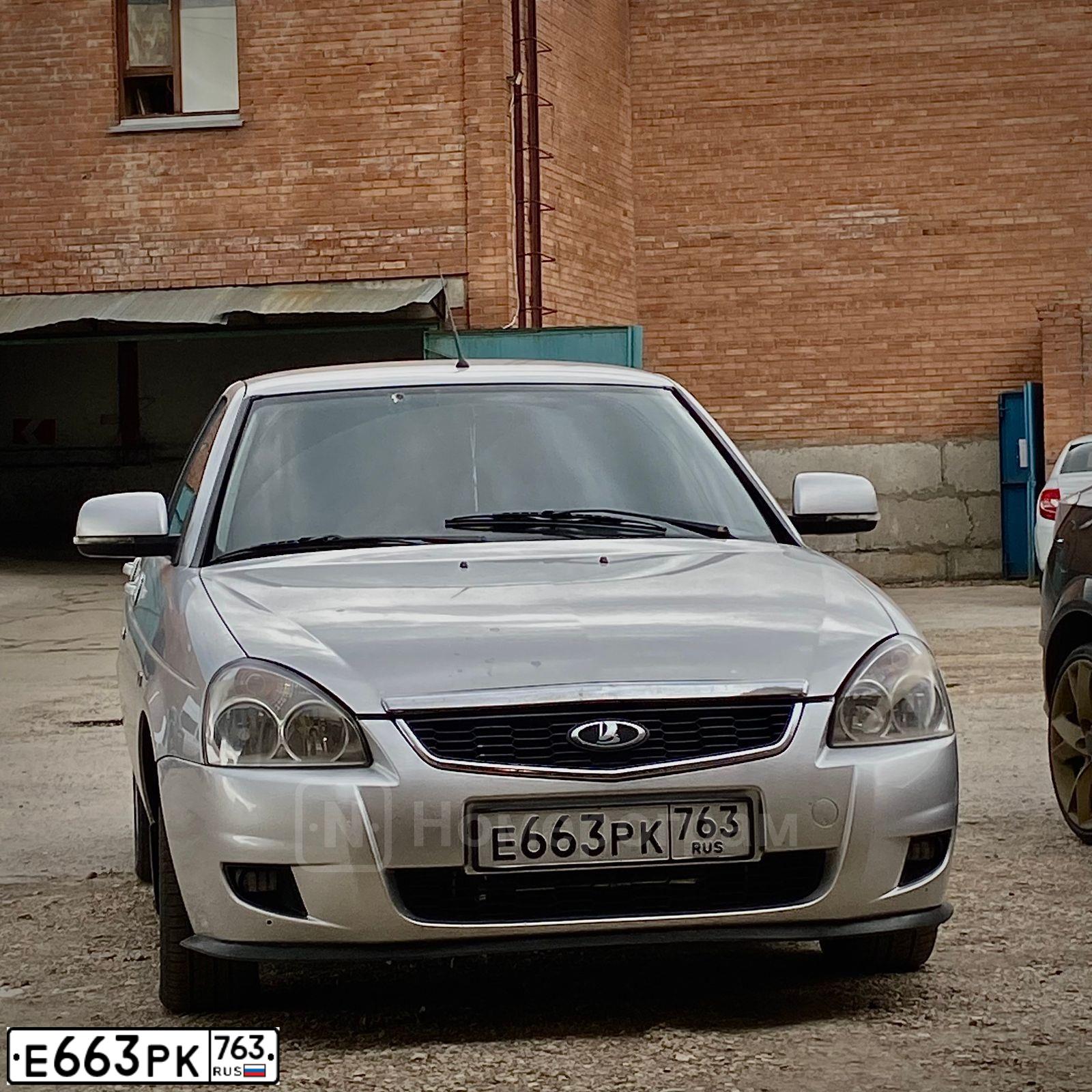 Фото автомобиля LADA 2170 PRIORA, 2010 — госномер Е663РК763. Цвет: СВЕТЛО-СЕРЕБРИСТЫЙ МЕТАЛЛ