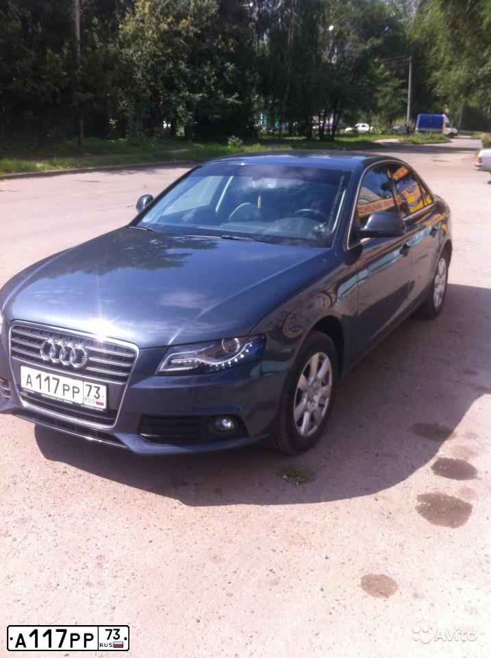 Фото автомобиля AUDI A4, 2008 — госномер А117РР73. Цвет: СЕРЫЙ