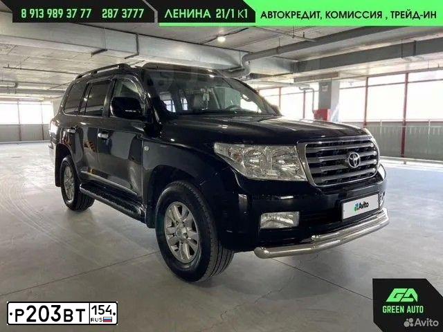 Фото автомобиля TOYOTA LANDCRUISER 200, 2007 — госномер Р203ВТ154. Цвет: ЧЕРНЫЙ