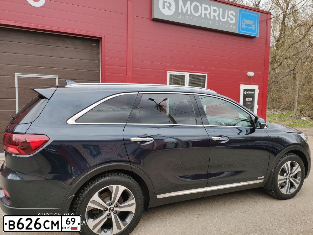 Фото автомобиля KIA SORENTO, 2017 — госномер В626СМ69. Цвет: СИНИЙ