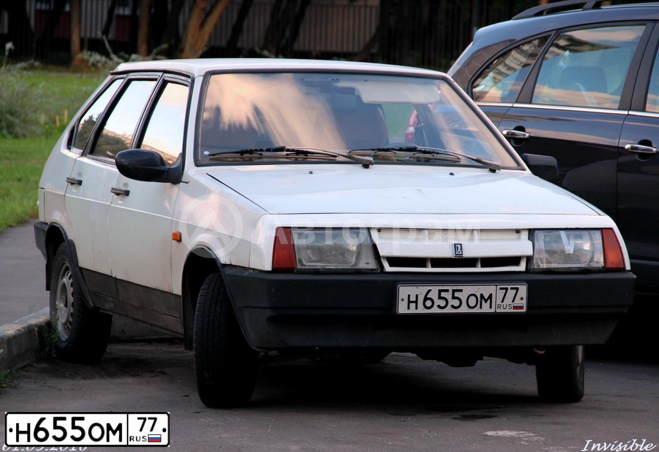 Фото автомобиля MITSUBISHI PAJERO, 1991 — госномер Н655ОМ77. Цвет: ВИШНЕВЫЙ