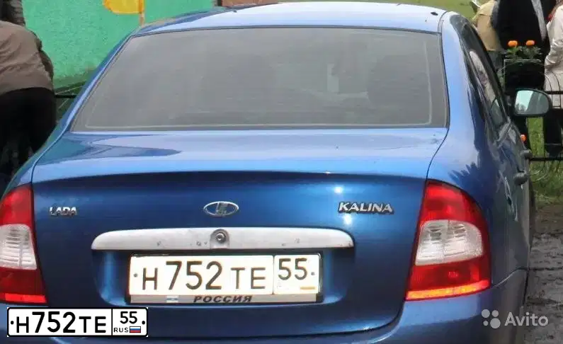 Фото автомобиля LADA 1118 KALINA, 2006 — госномер Н752ТЕ55. Цвет: синий