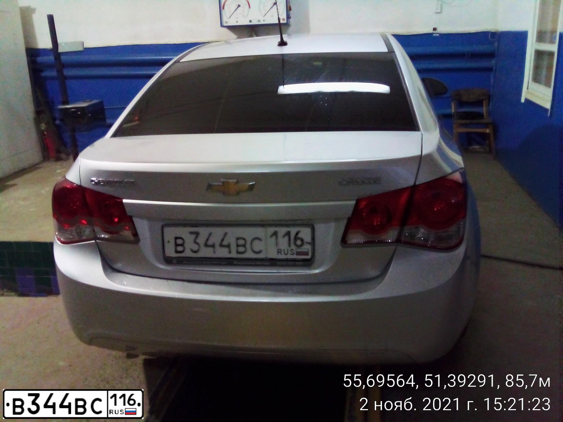 Фото автомобиля CHEVROLET CRUZE, 2009 — госномер Н224РТ73