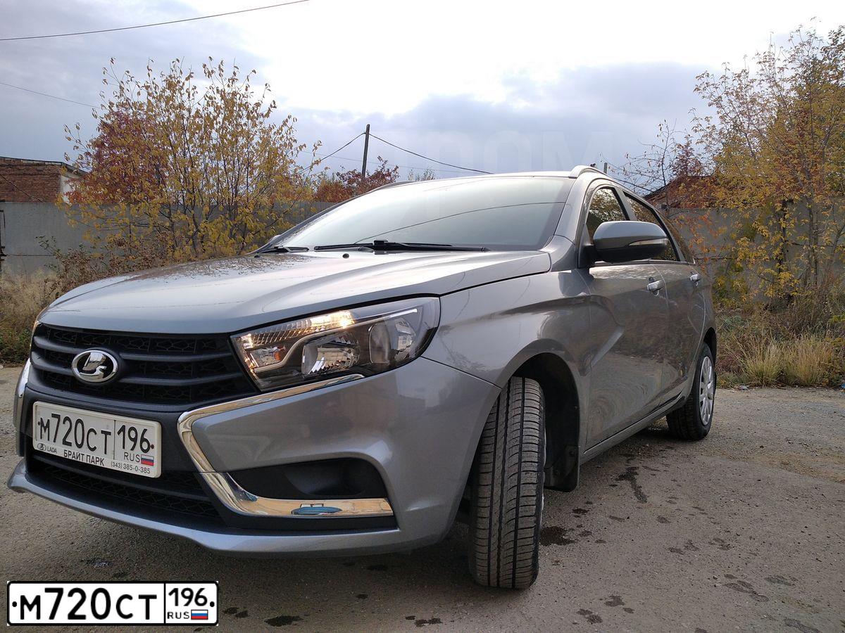Фото автомобиля LADA VESTA, 2020 — госномер Т398КУ196. Цвет: СЕРЫЙ