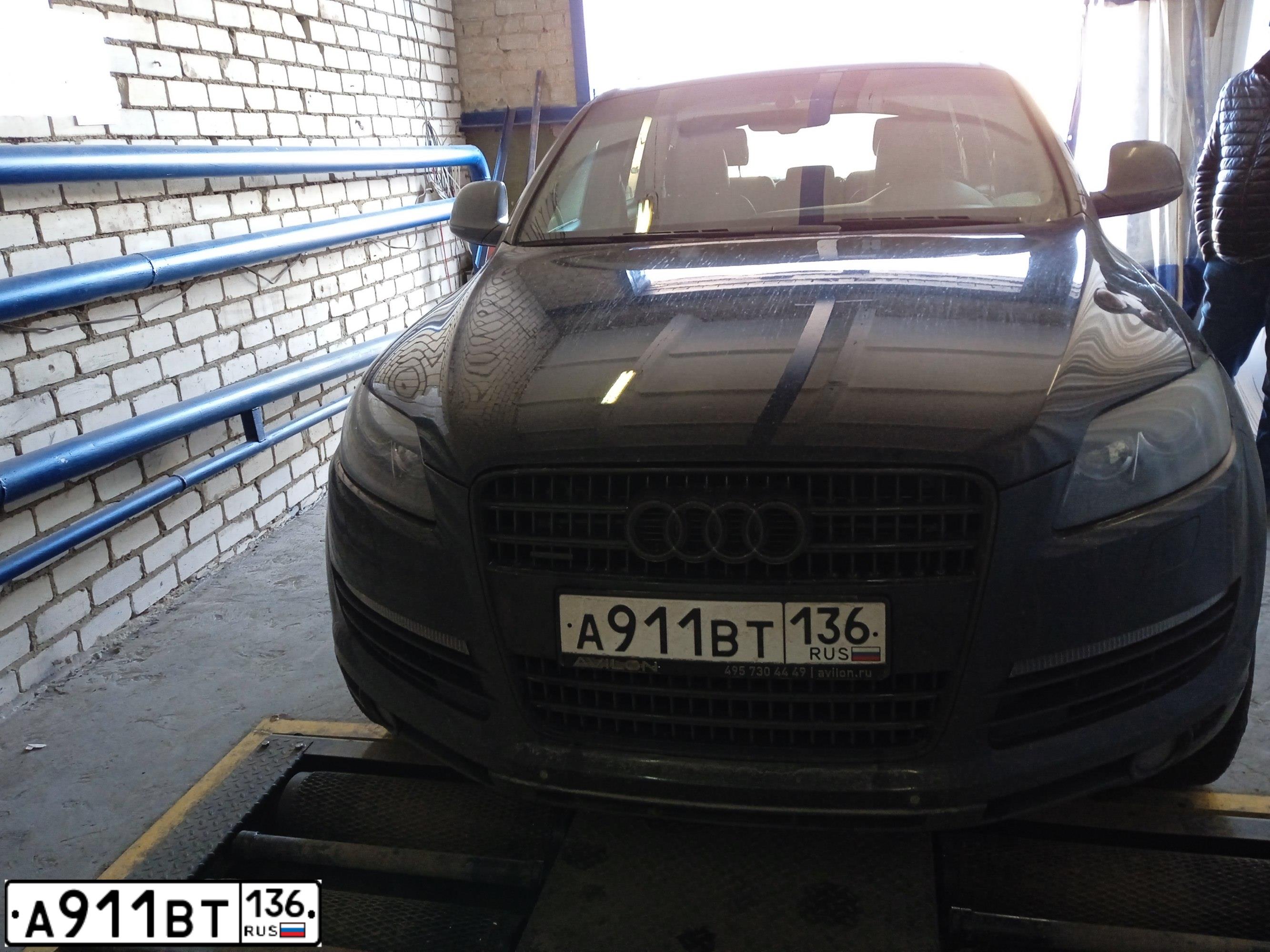 Фото автомобиля AUDI Q7, 2008 — госномер В739КА761. Цвет: ЧЕРНЫЙ