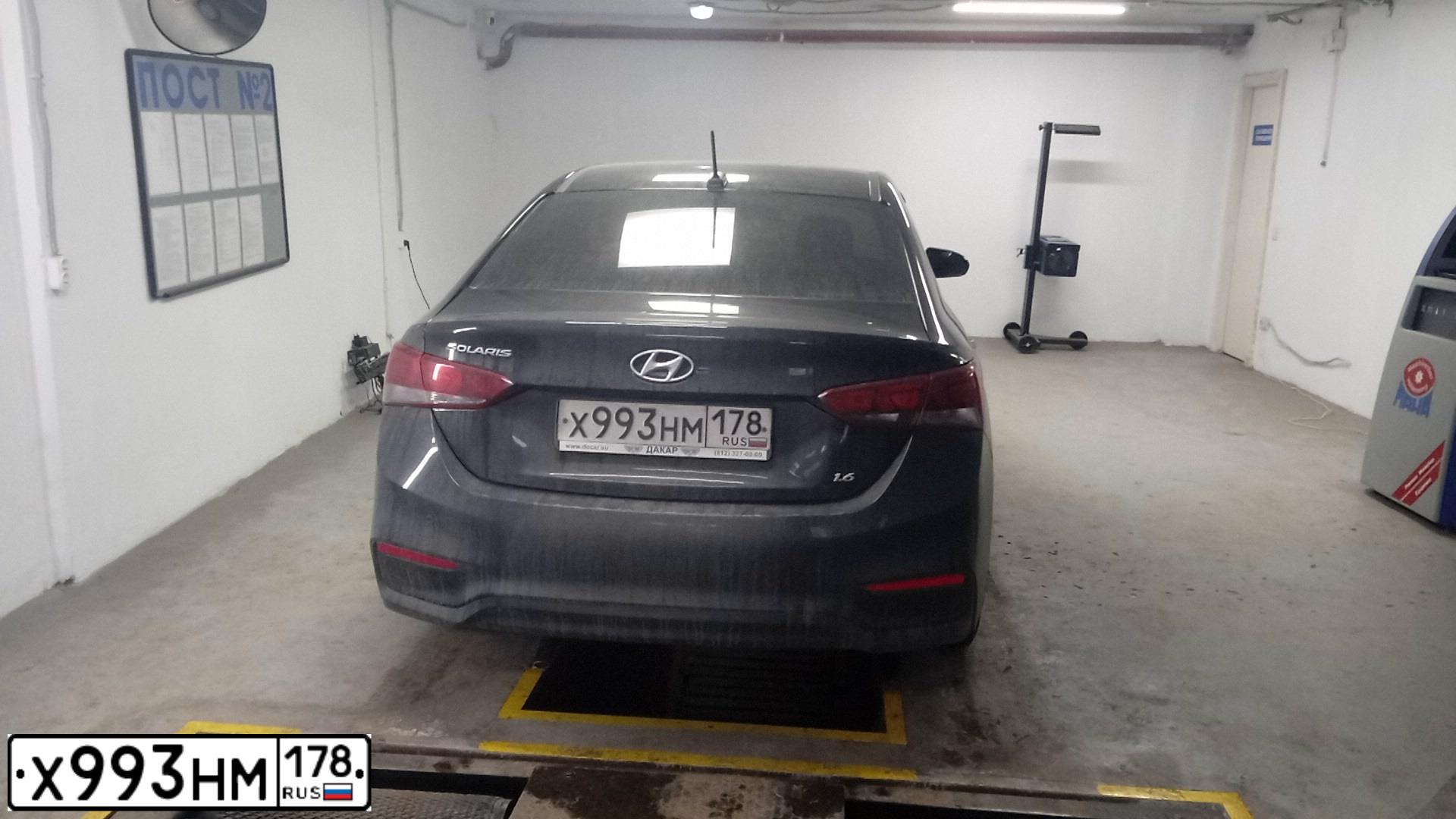 Фото автомобиля HYUNDAI SOLARIS, 2017 — госномер Х993НМ178. Цвет: ЧЕРНЫЙ