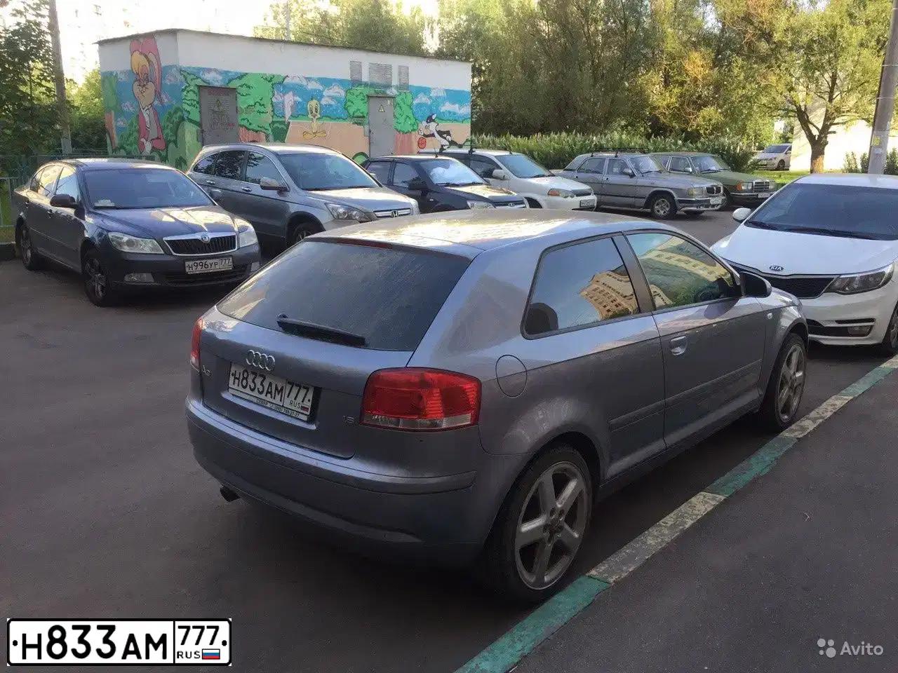 Фото автомобиля AUDI A3, 2003 — госномер Н833АМ777. Цвет: СЕРЫЙ СВЕТЛЫЙ