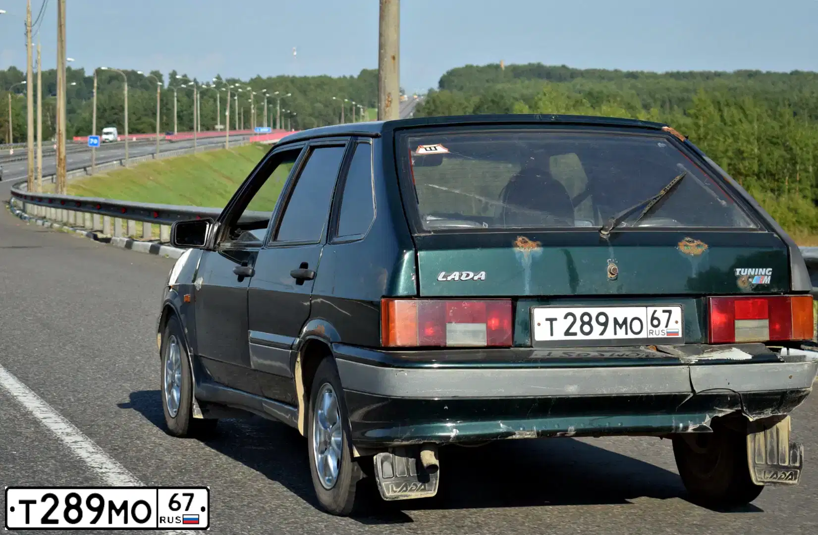 Фото автомобиля LADA 2114 SAMARA, 2004 — госномер Т289МО67. Цвет: СЕРЕБРИСТО-ЗЕЛЕНЫЙ