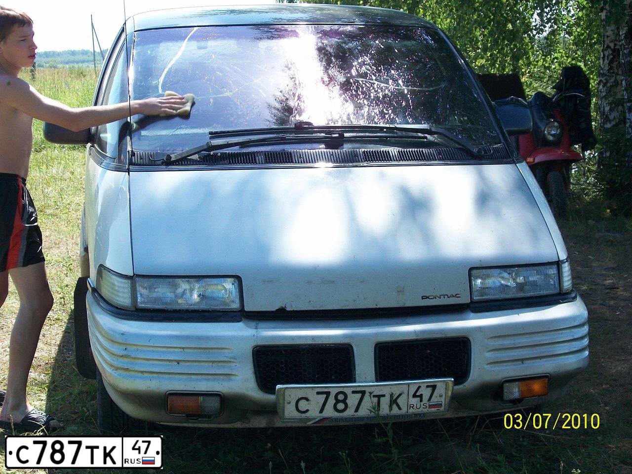 Фото автомобиля ПОНТИАКТРАНССПО, 1992 — госномер С787ТК47. Цвет: БЕЛЫЙ