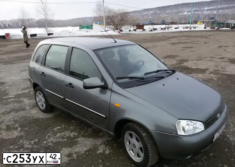 Фото автомобиля LADA 1117 KALINA, 2011 — госномер М851КК142. Цвет: ТЕМНО СЕРЫЙ МЕТАЛЛИК