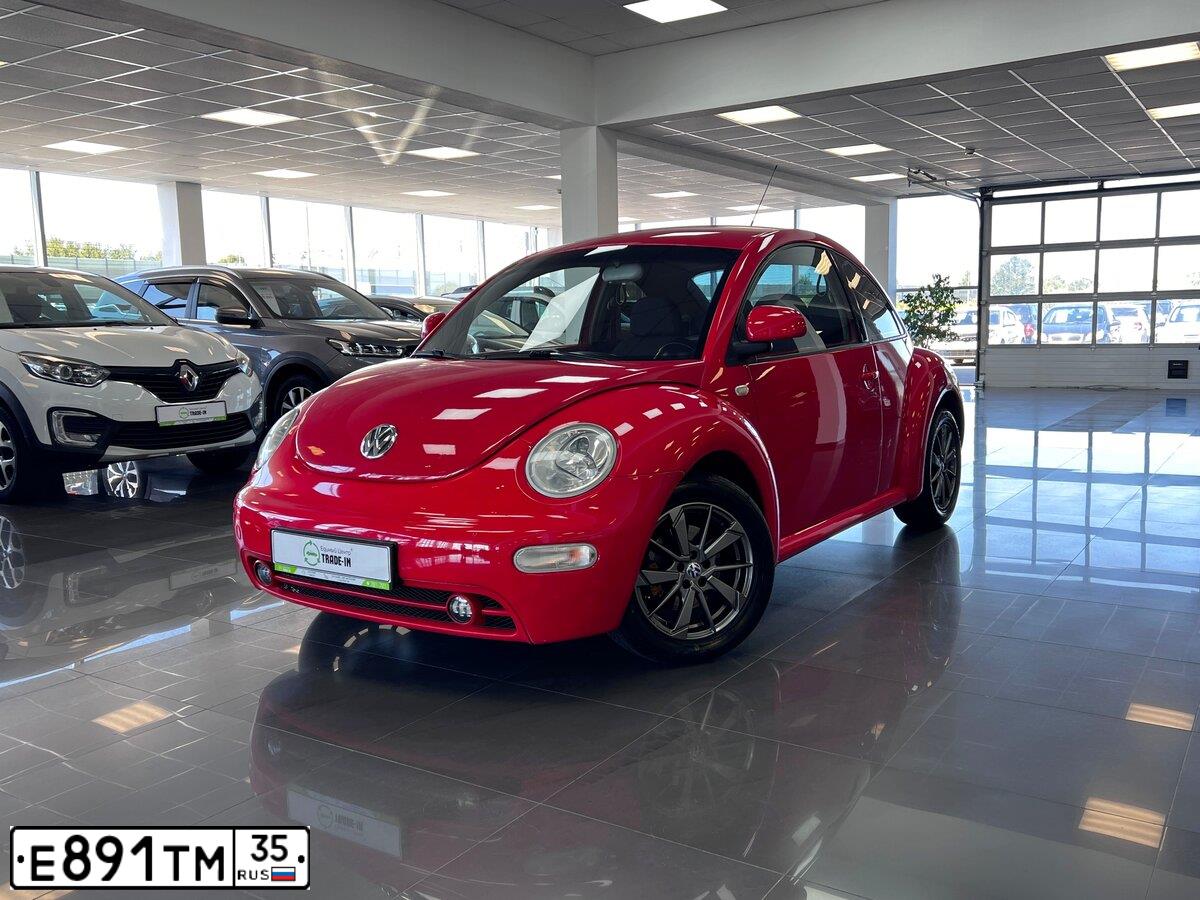 Фото автомобиля VOLKSWAGEN BEETLE, 1998 — госномер О453СА33. Цвет: Красный