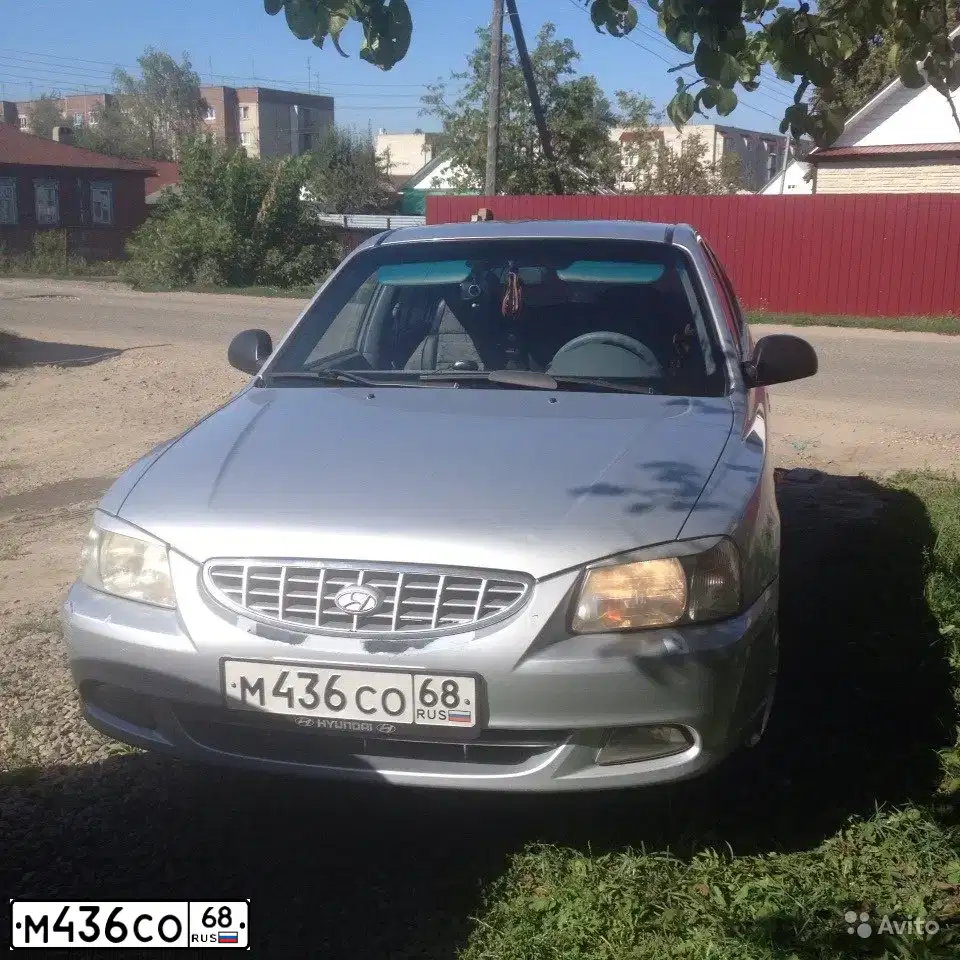 Фото автомобиля TAGAZ ACCENT, 2006 — госномер М436СО68. Цвет: Серебристый