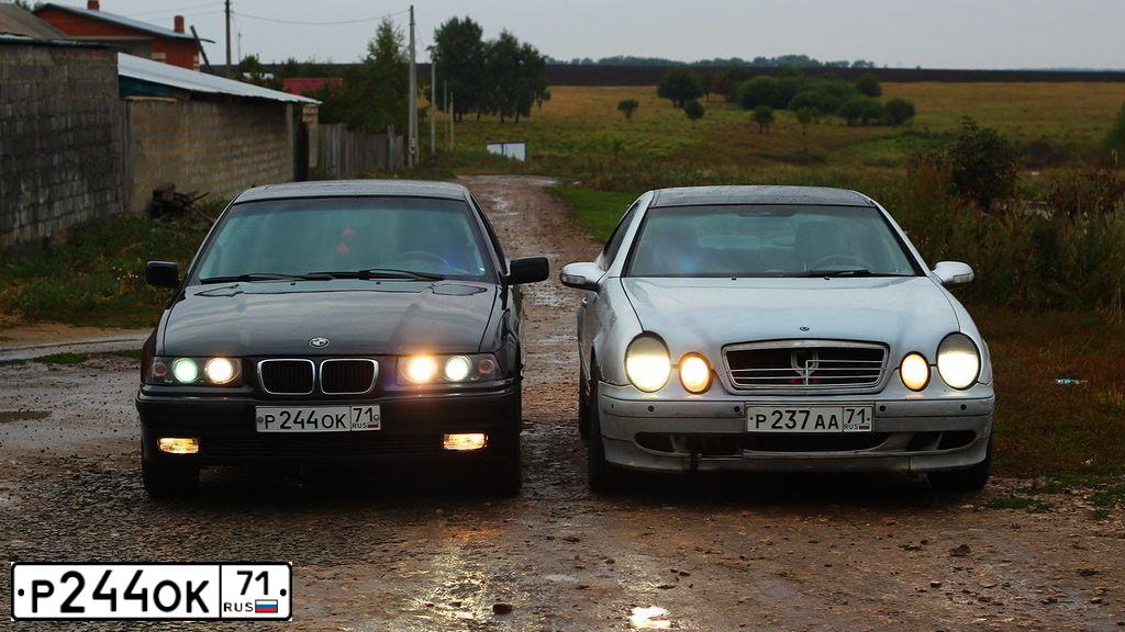Фото автомобиля BMW SERIE 3, 1996 — госномер Р244ОК71. Цвет: ЧЕРНЫЙ