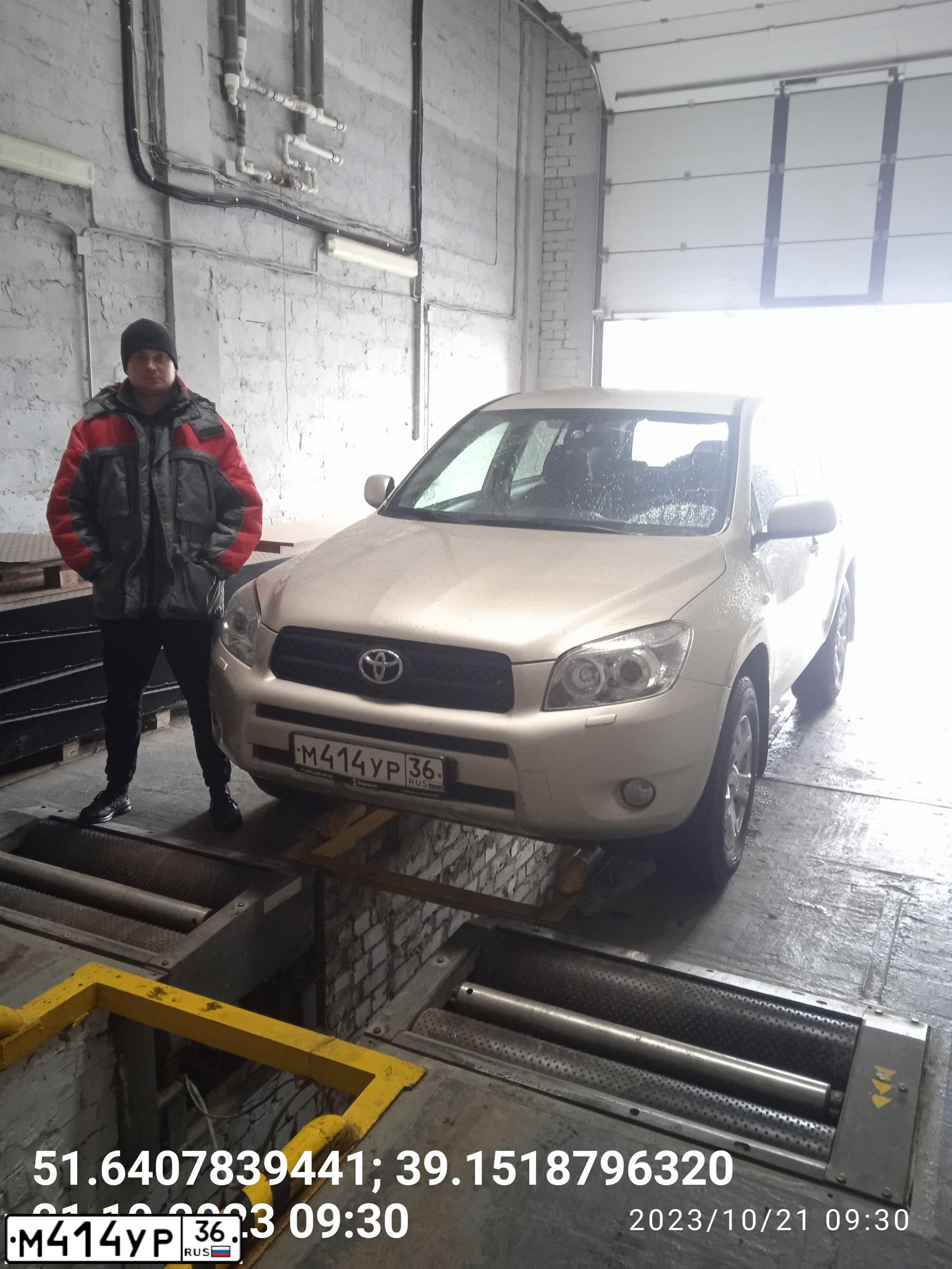 Фото автомобиля ТОЙОТА RAV4, 2008 — госномер М414УР36. Цвет: БЕЖЕВЫЙ